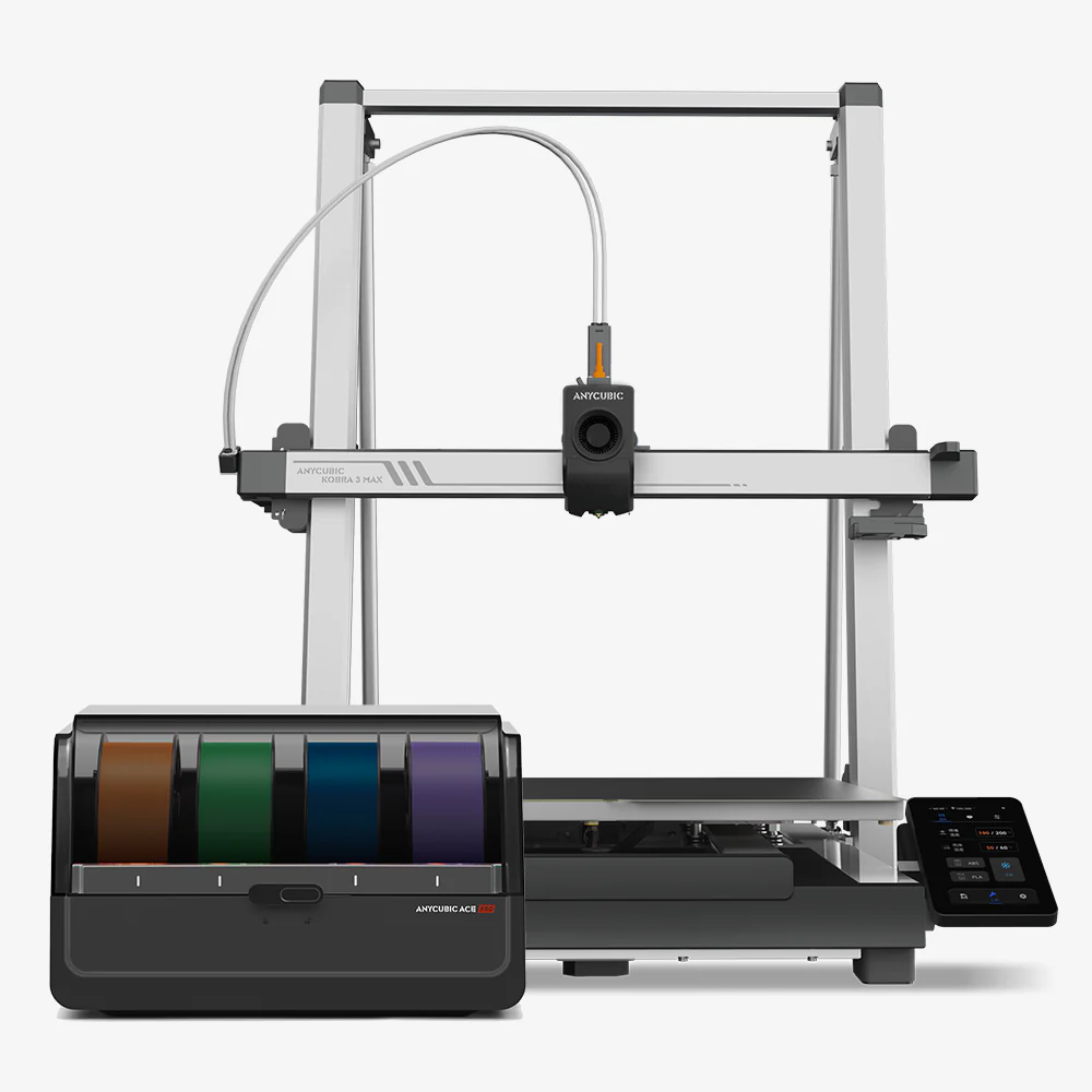Anycubic Kobra 3 Max Combo Imprimante 3D – Impression Multicolore, Vitesse Élevée 600 mm/s, Grand Volume d'Impression 420×420×500 mm - Image 3