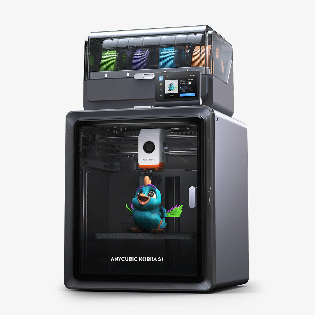 Anycubic Kobra S1 Combo Imprimante 3D – 4 Couleurs Éblouissantes, Séchage Intelligent Pendant l'Impression, Caméra Intégrée, Vitesse 600 mm/s, Buse 320 ℃ Anti-Obstruction - Image 3