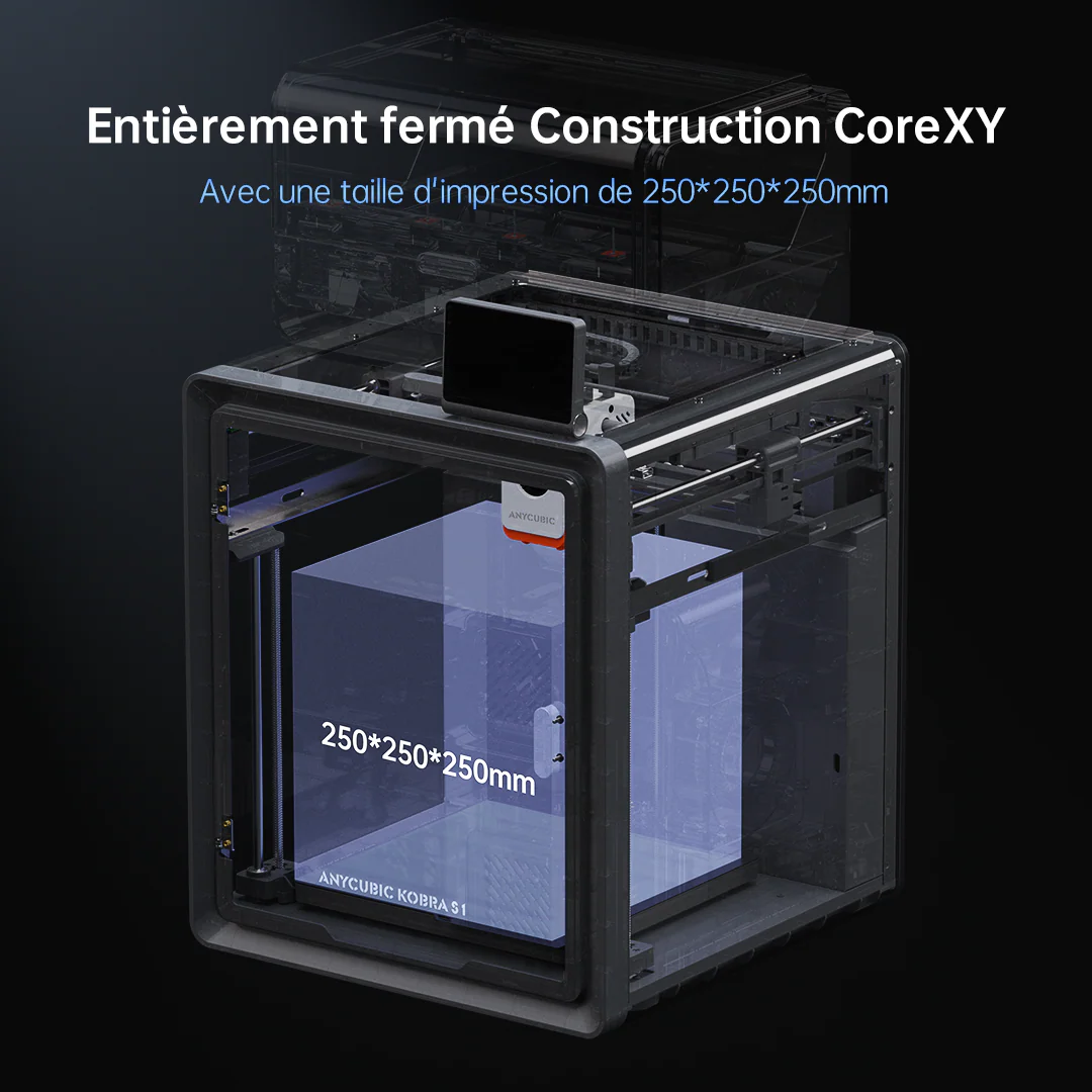 Anycubic Kobra S1 Combo Imprimante 3D – 4 Couleurs Éblouissantes, Séchage Intelligent Pendant l'Impression, Caméra Intégrée, Vitesse 600 mm/s, Buse 320 ℃ Anti-Obstruction - Image 11