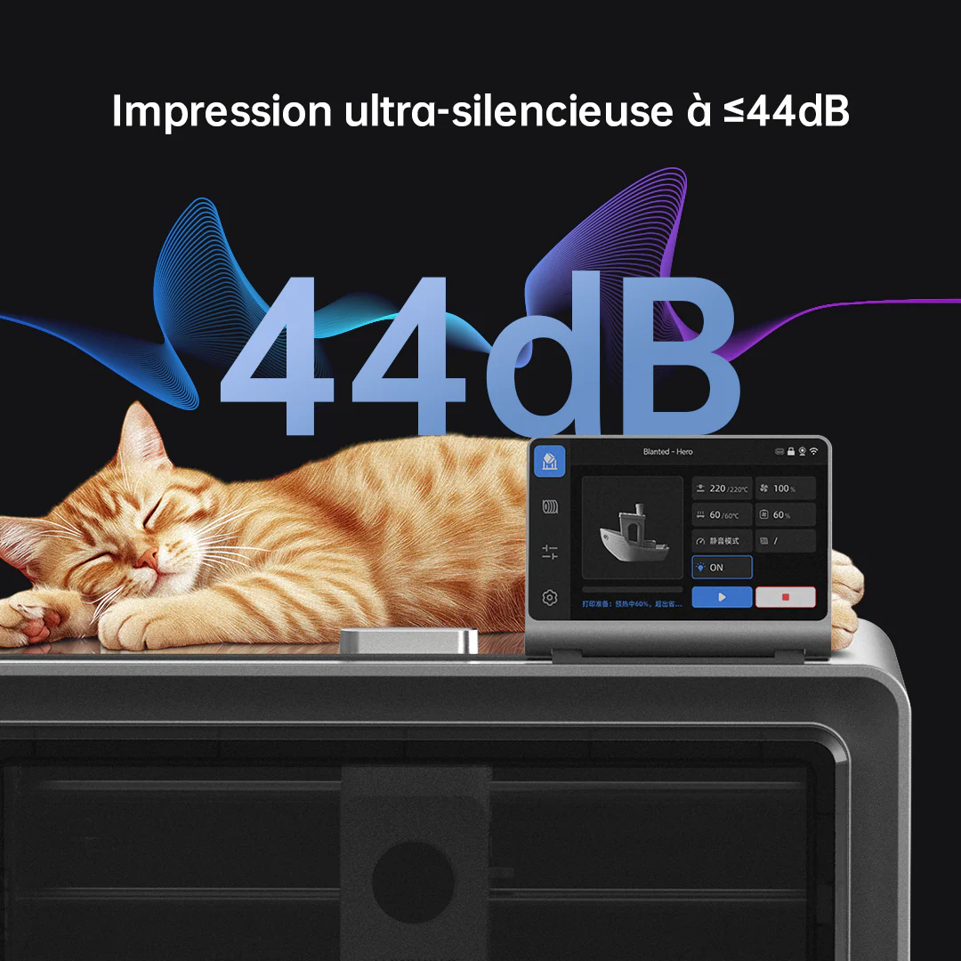 Anycubic Kobra S1 Combo Imprimante 3D – 4 Couleurs Éblouissantes, Séchage Intelligent Pendant l'Impression, Caméra Intégrée, Vitesse 600 mm/s, Buse 320 ℃ Anti-Obstruction - Image 14