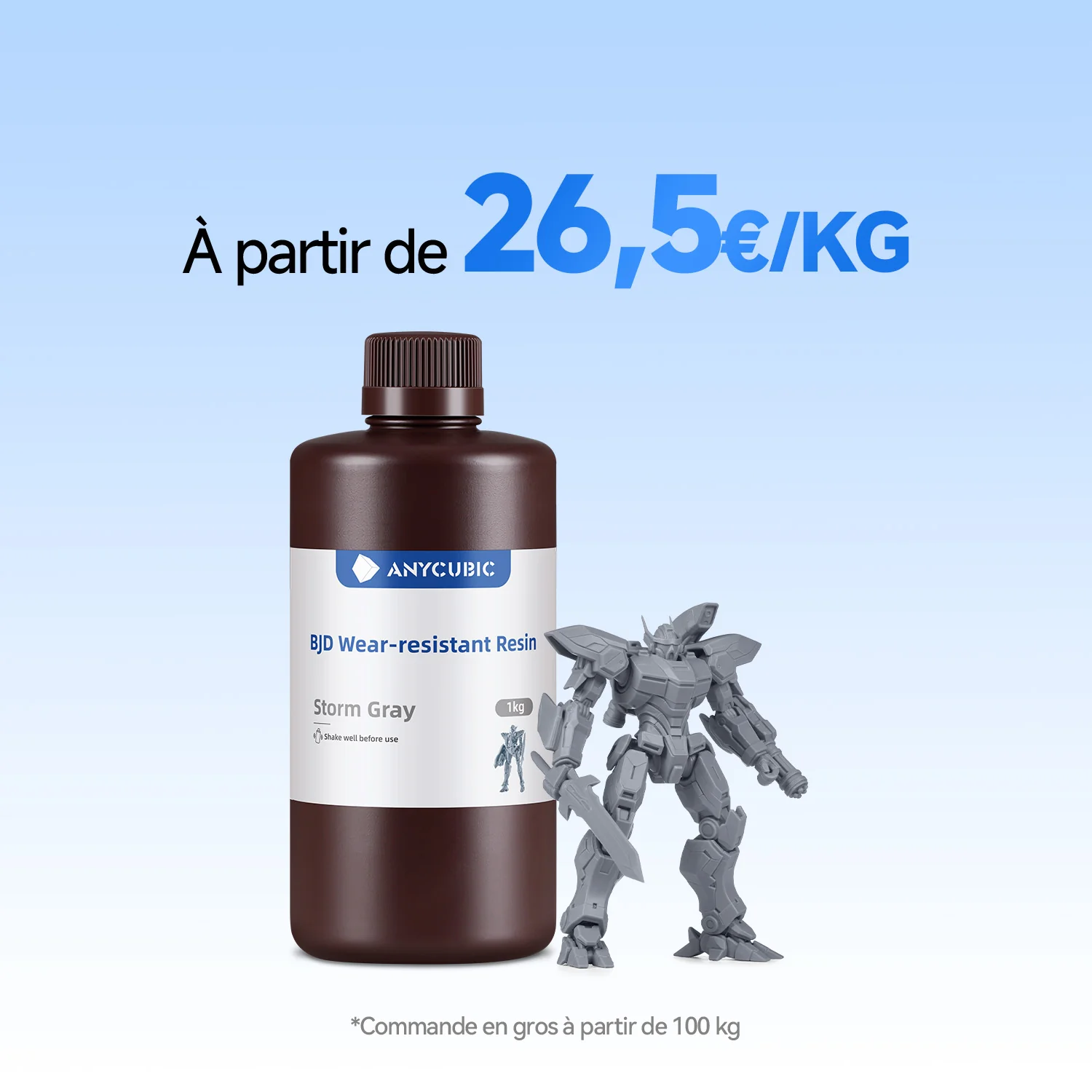 Résine BJD Résistante à l’Usure 10-100KG